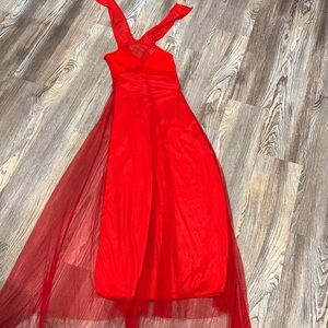 Elegant Red Evening Gown